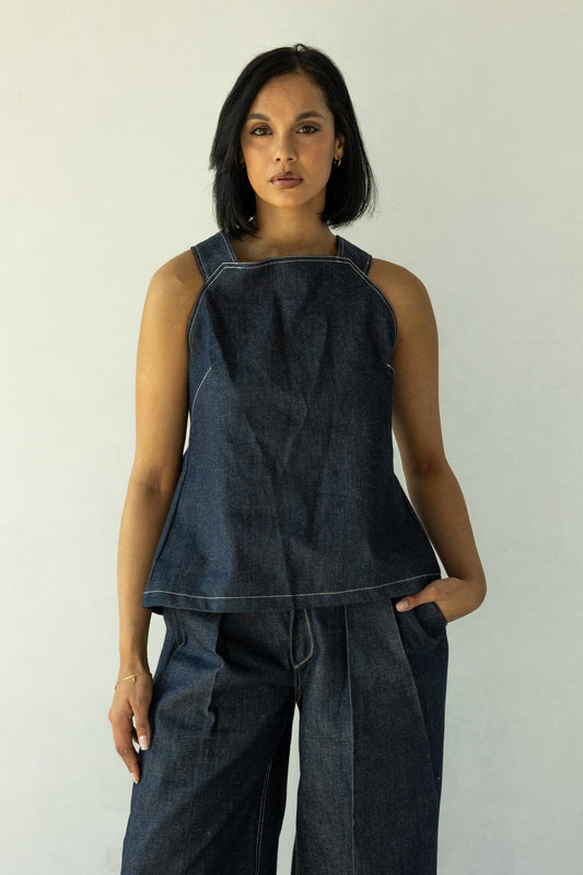 Rokkie Denim 09 / 02 + 03 Set — 09 / 03 Trouser, wide-leg with pleated front