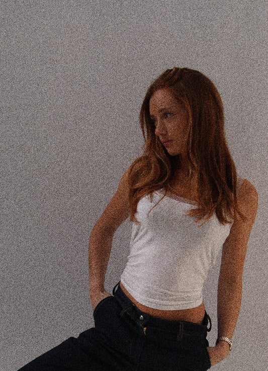 Rokkie Denim The Bamboo Top — worn lifestyle, styled with denim